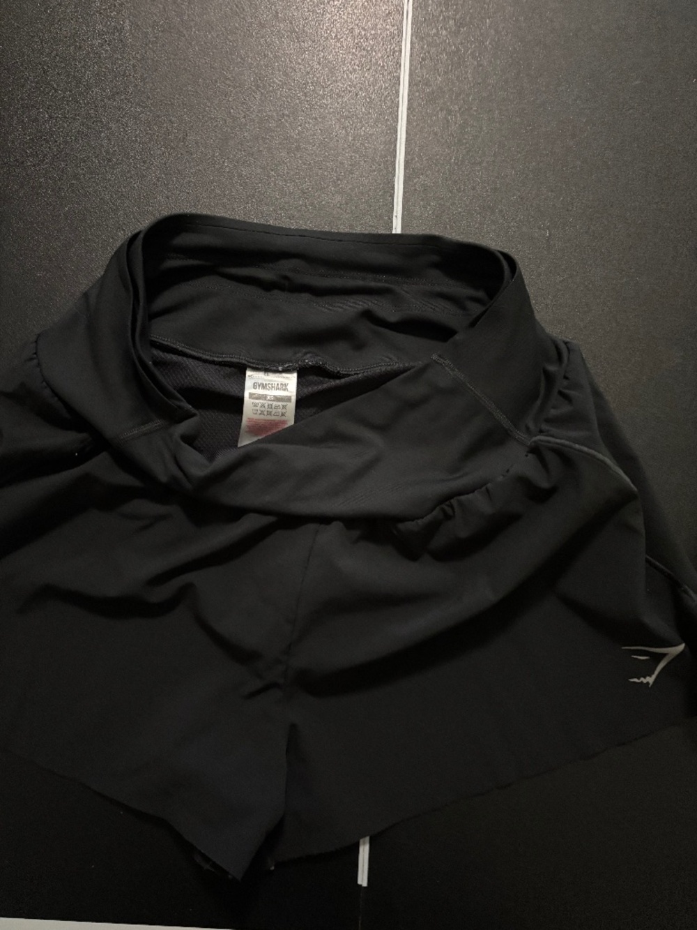 Gymshark XS black running shorts